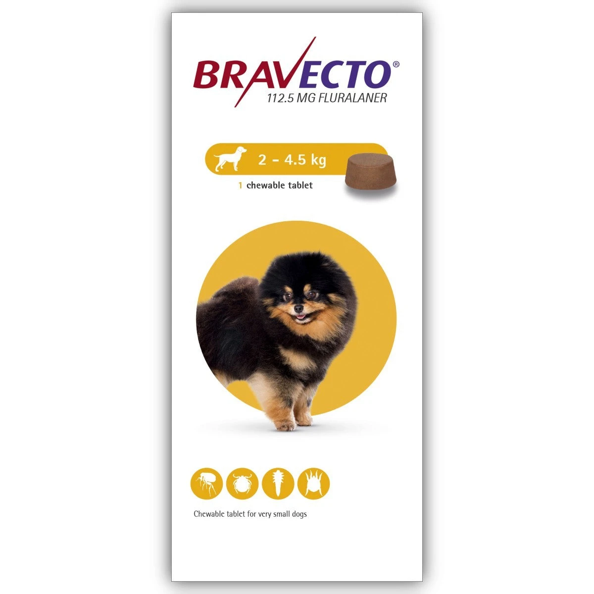 Bravecto Chewable Tablets For Dogs - Large Dog 1000mg: 2 Tablets 4 Bravecto Chewable Tablets For Dogs - Large Dog 1000mg: 2 Tablets - Image 2