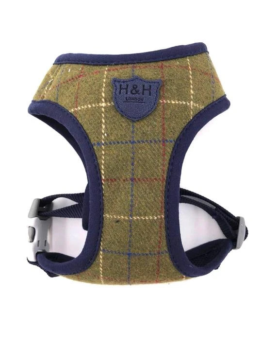 Hugo & Hudson Harness Dark Green Checked Tweed - X-Small 3 Hugo & Hudson Harness Dark Green Checked Tweed - X-Small