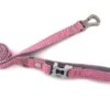 Hugo & Hudson Lead Pink Herringbone - X-Small/Small: 15mm/120cm