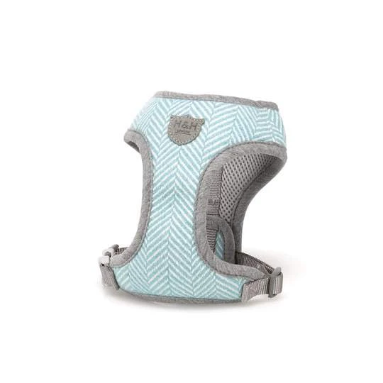 Hugo & Hudson Harness Aqua Herringbone - Large 3 Hugo & Hudson Harness Aqua Herringbone - Large