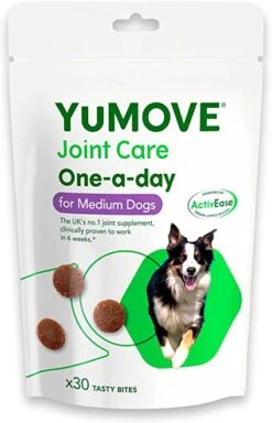 Yumove Joint Care One-A-Day Chews Medium Dog 16kg-30kg - Pack 30 Chews