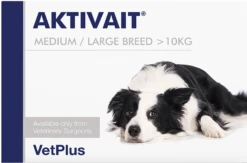 Aktivait Tablets For Dogs - Medium/Large Breed (over 10kg) - Pack 60 -Pet Supplies Store Aktivait ML 2 e1619099888621 1