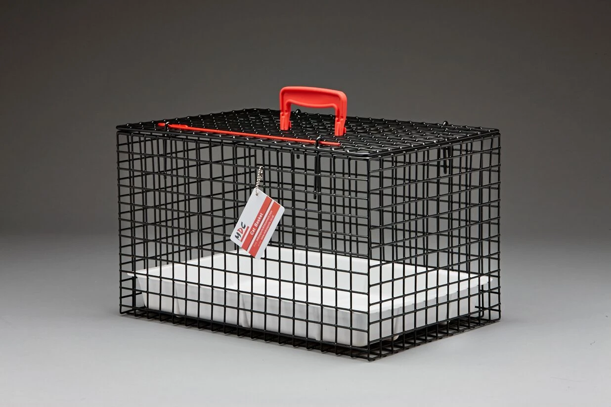 Wire Cat Basket Black - Default Title 2 Wire Cat Basket Black - Default Title