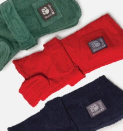 Danish Design Towelling Dog Robe Red - 60cm/24" -Pet Supplies Store Dog Coats main 2 610x650 39f19d89 0f7a 4b3e 9181 66d2c1ee2729 1