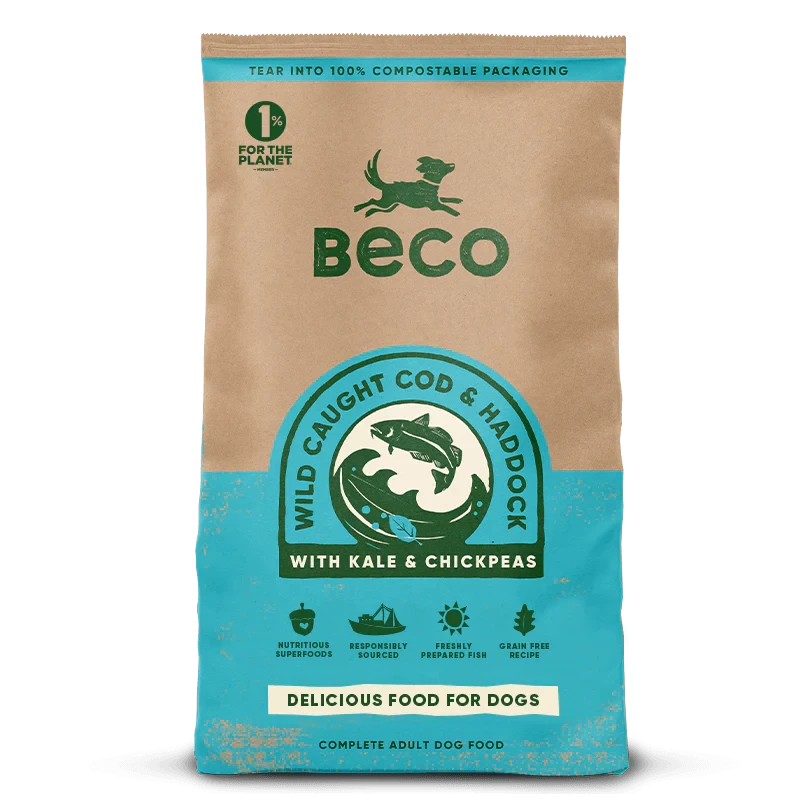 Beco Dry Dog Food With Cod & Haddock - 2kg 3 Beco Dry Dog Food With Cod & Haddock - 2kg