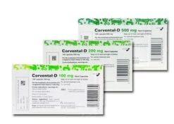 Corvental D Capsules For Dogs - 500mg - Pack 100