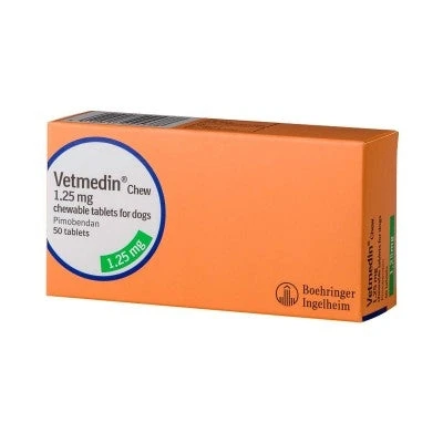 Vetmedin Chewable Tablets For Dogs - 1.25mg - Pack 50 4 Vetmedin Chewable Tablets For Dogs - 1.25mg - Pack 50 - Image 2