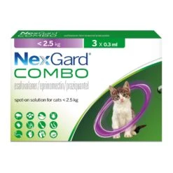 Nexgard Combo For Small Cats <2.5kg (3 Pack) - Default Title