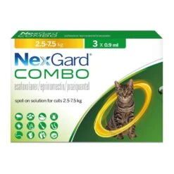 Nexgard Combo For Large Cats >2.5kg-7.5kg (3 Pack) - Default Title