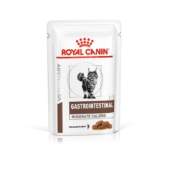 Royal Canin Gastro Intestinal Moderate Calorie Feline Wet Pouches - 85g Pouch - Pack 12