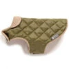 Danish Design Quilted Dog Coat Forest Green - 50cm -Pet Supplies Store quilted green coat 9 11 1
