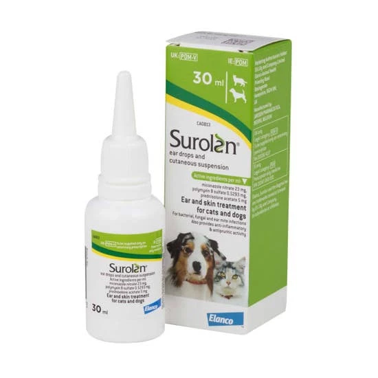 Surolan Ear Drops - 15ml 4 Surolan Ear Drops - 15ml - Image 2