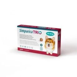 Simparica Trio Chewable Tablets For Dogs 24mg >10kg-20kg - 3 Tablets