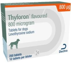Thyforon Flavour Tablets For Dogs - 400mcg - Pack 250 -Pet Supplies Store thyforon flavoured 800mcg