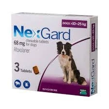 Nexgard Chewable Tablets For Large Dogs 10-25kg - 3 Pack